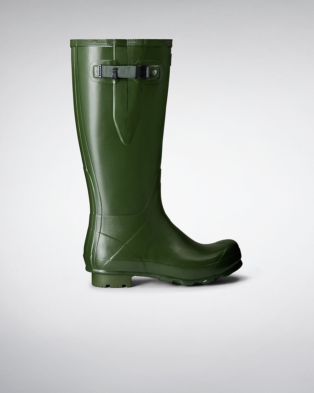 Galochas Altas Hunter Homem Verdes - Norris Field Side Adjustable - 12ITYLHSU